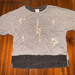 Wonder Nation Gray Tee with Silver Accents